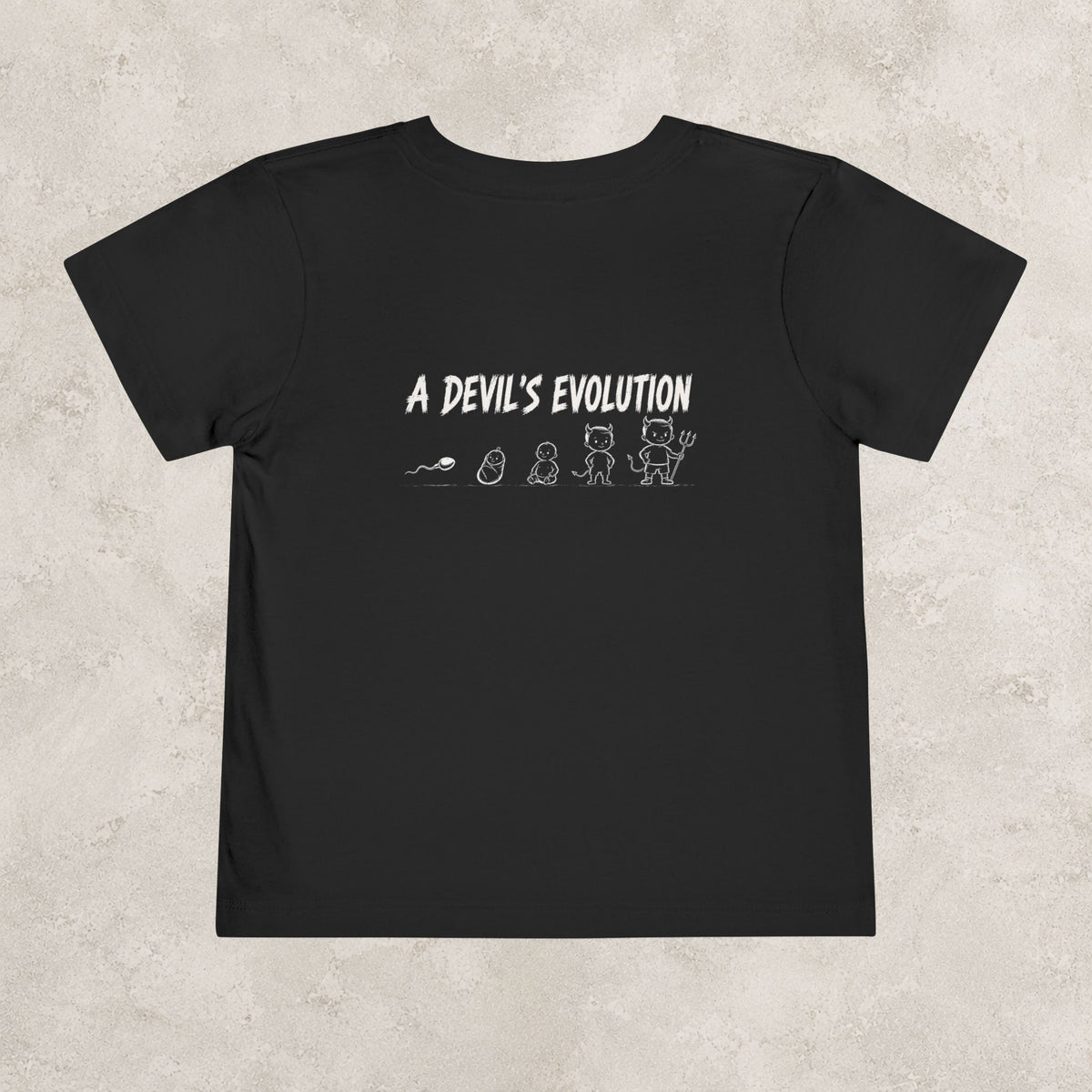 A Devil's Evolution — Toddler Tee