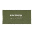 A Devil's Evolution — Beach Towel (Olive)