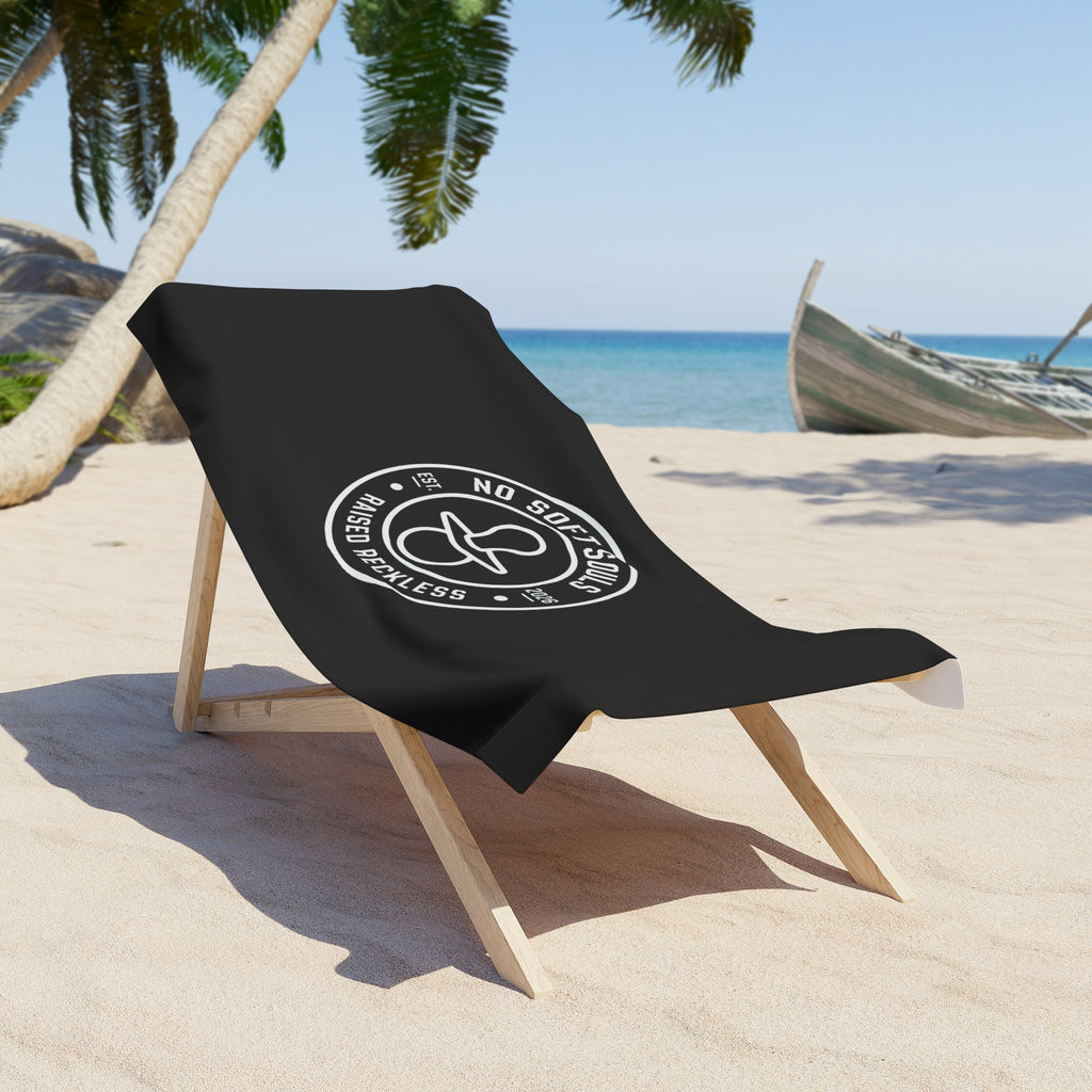 Original No Soft Souls — Beach Towel (Black)