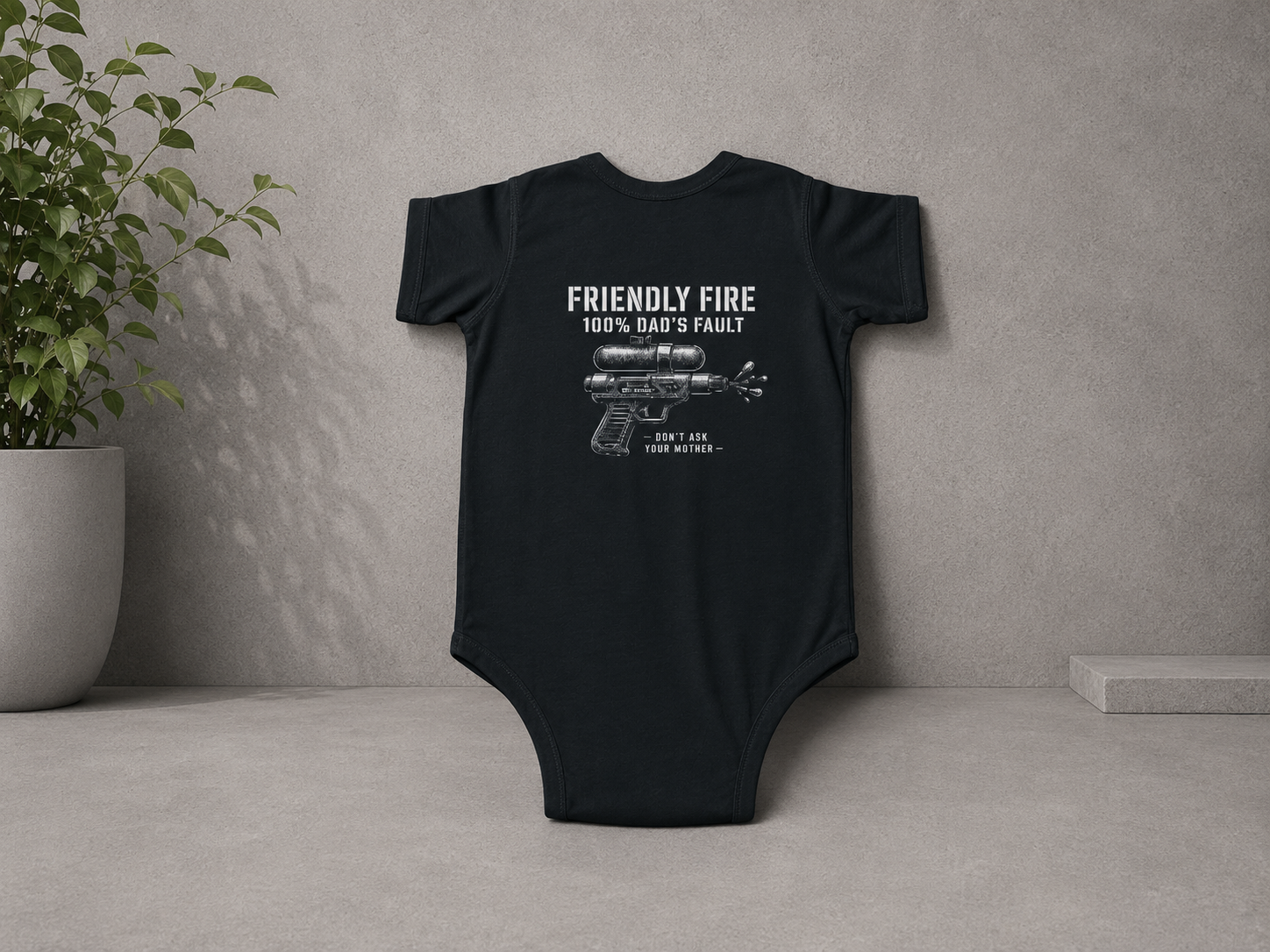 Friendly Fire (100% Dad's Fault) — Onesie
