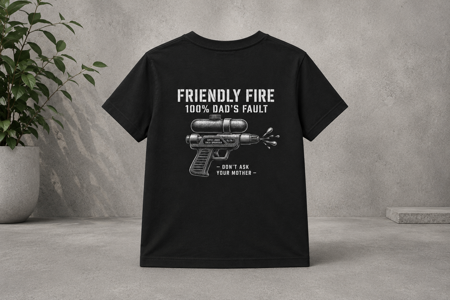 Friendly Fire (100% Dad's Fault) — Toddler Tee